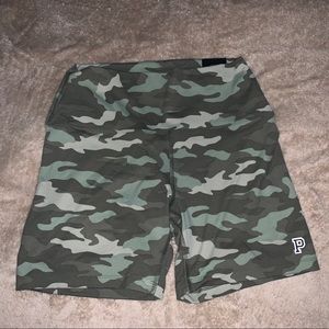 Pink Camo Biker Shorts